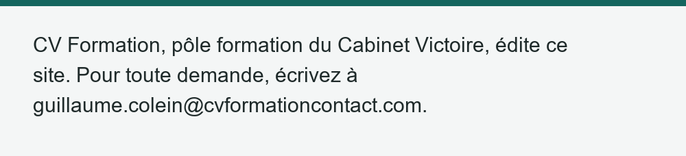 Encadré des informations de l'éditeur